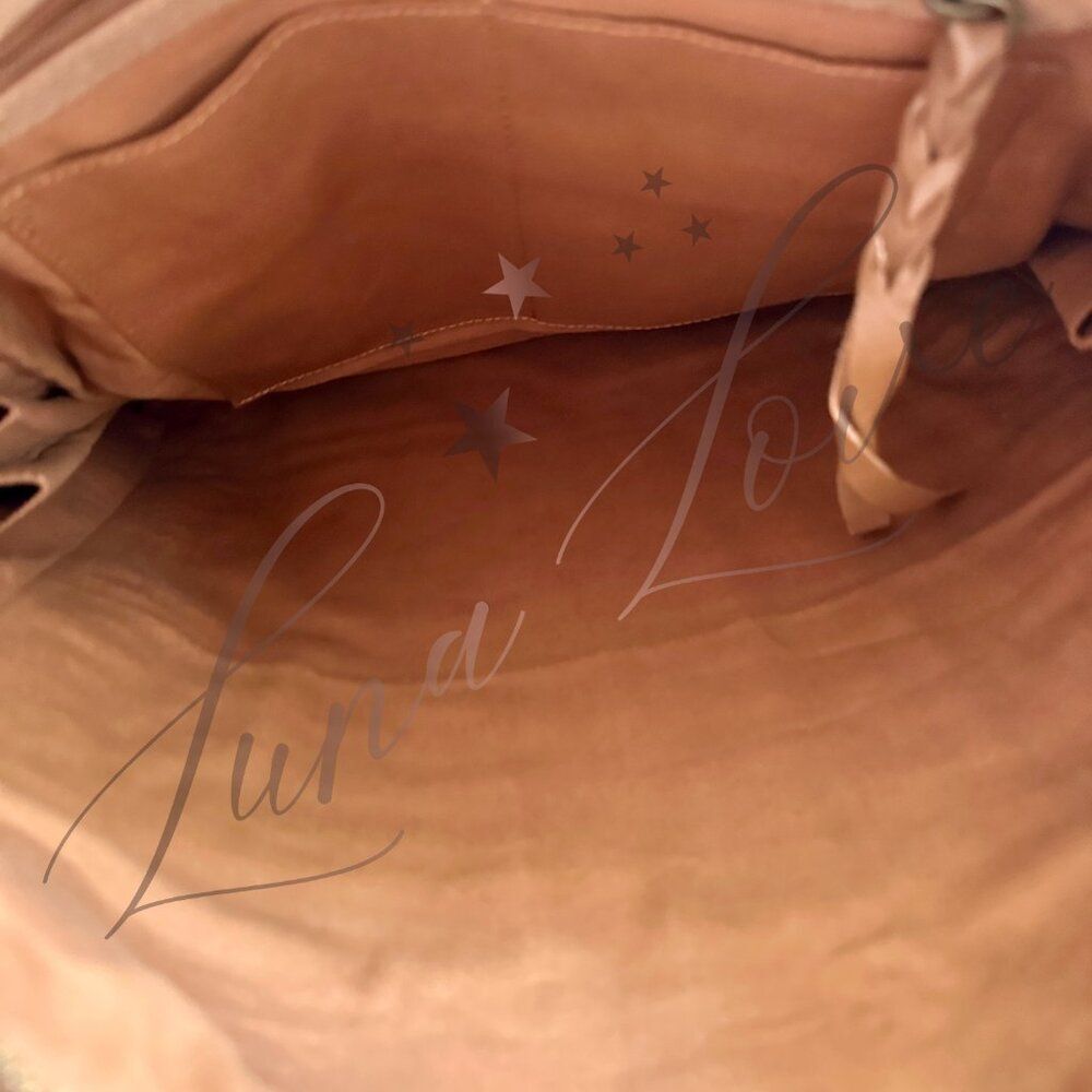 FREE PEOPLE We The Free Bexley Suede Backpack In Tan NWT - Picture 10 of 12